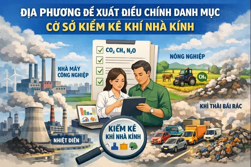 Địa Phương Đề Xuất Điều Chỉnh Danh Mục Cơ Sở Kiểm Kê Khí Nhà Kính